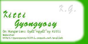 kitti gyongyosy business card